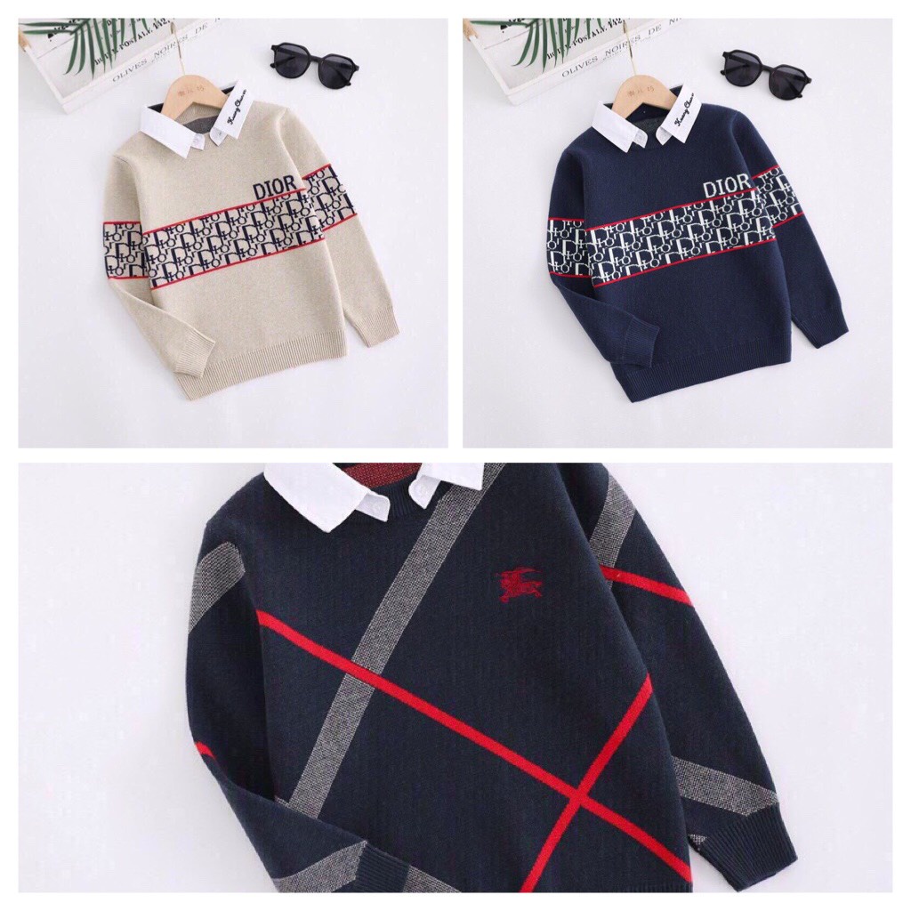 Áo len bé trai 3-8 tuổi