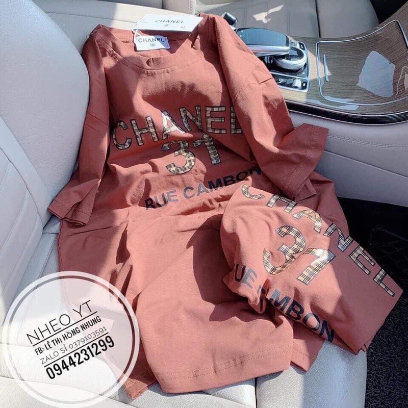 Áo phông nữ, áo phông rộng channel 31 - Hàng cao cấp, chất cotton mịn, mát ảnh thật freesize