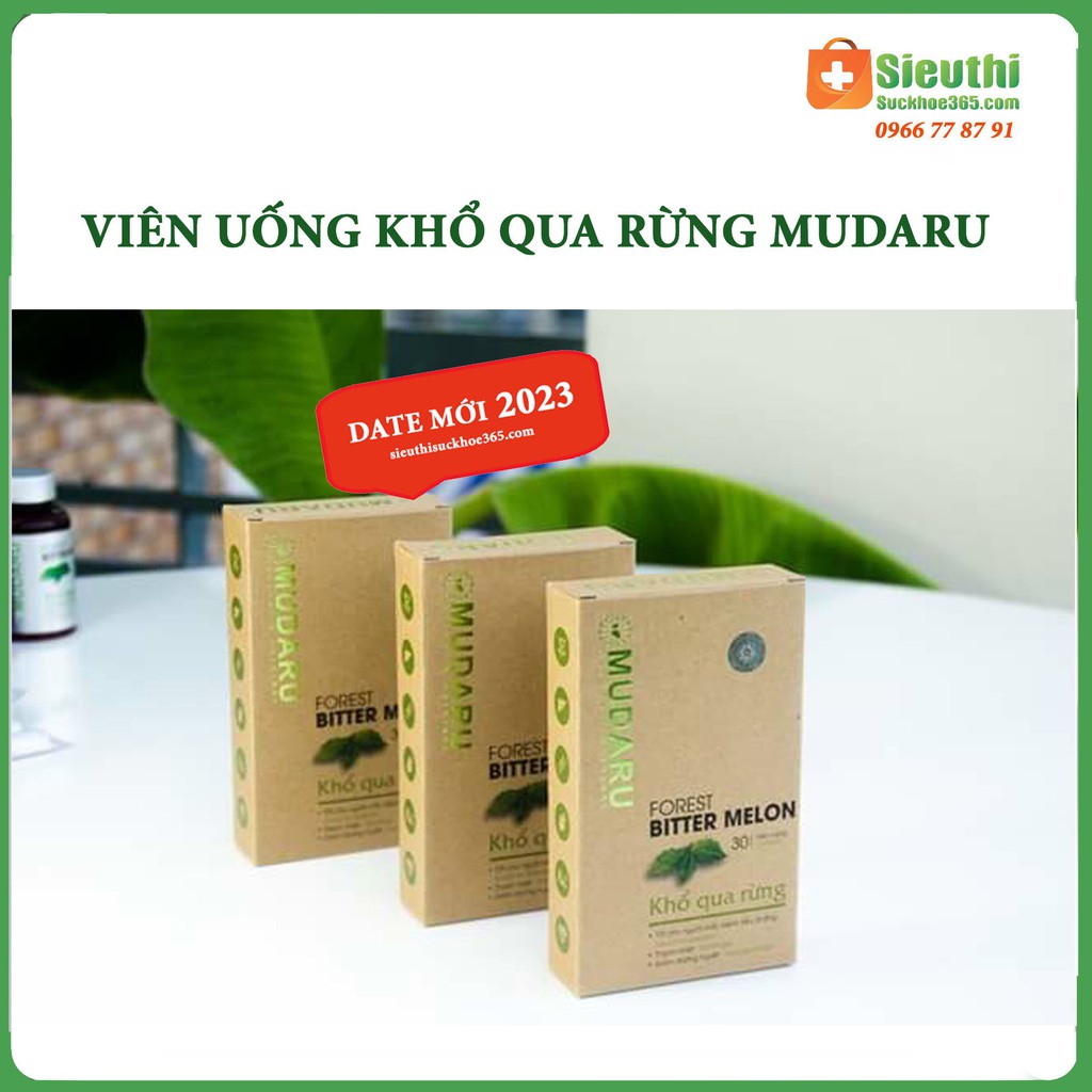 [Combo] Bộ 2 sản phẩm Trà Khổ Qua Rừng & Viên Uống Khổ Qua Rừng Mudaru- Kiểm Soát Đường Huyết