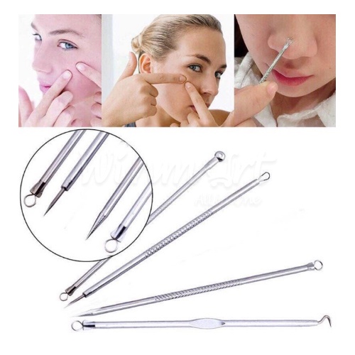 Bộ dụng cụ nặn mụn 6 món kèm hộp đựng
