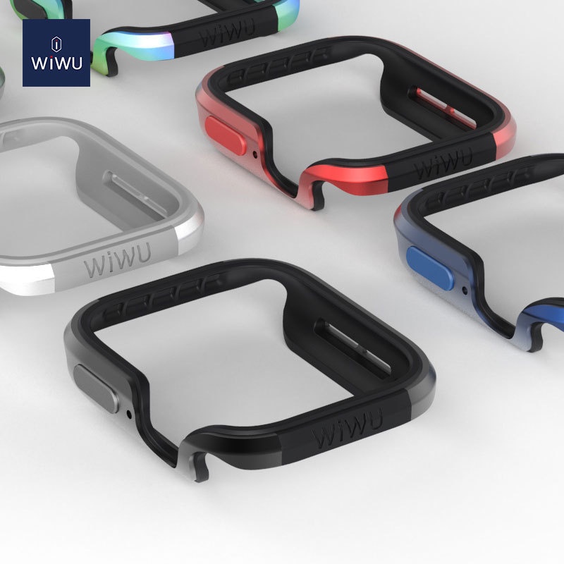 Wiwu Defense Armor Case cho Apple Watch Series 6 / Series 5 / Series 4 / SE , ốp chống sốc viền thép cao cấp
