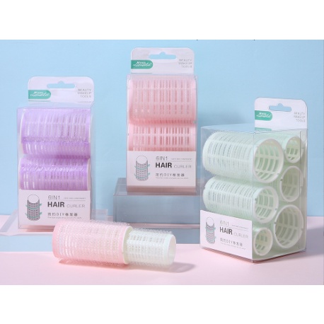 Hộp 6 Lô Cuốn Tóc Tự Dính có 3 Size