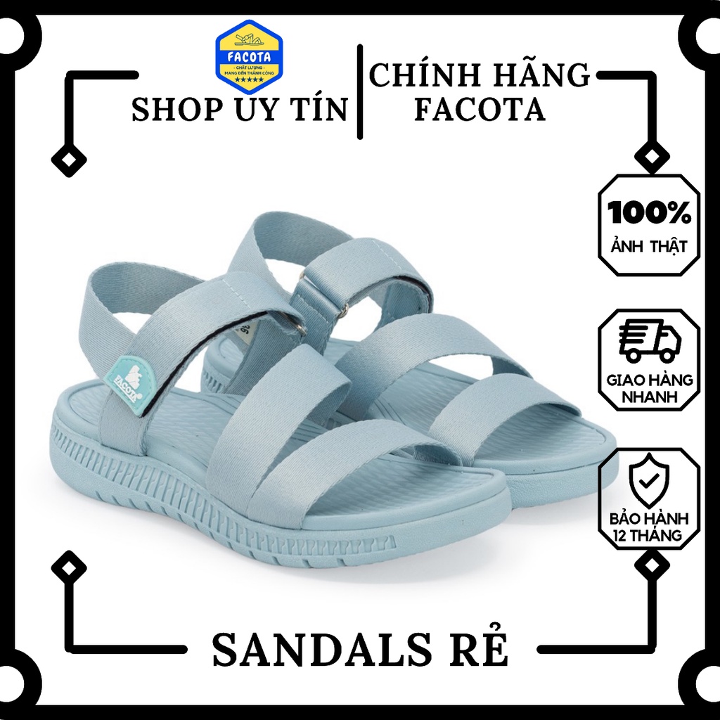 FACOTA | Giày dép sandal nữ xanh mint đi học, đi chơi HA18