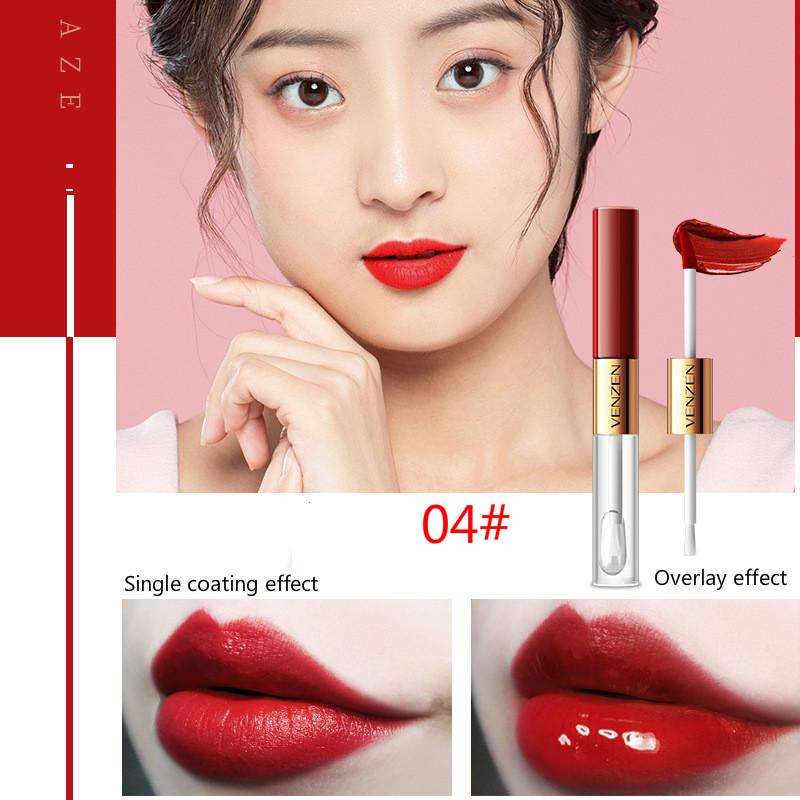 Son môi Venzen 2 đầu lâu trôi trong 12 giờ 5.8g+6g gồm 5 màu trẻ trung tùy chọn | BigBuy360 - bigbuy360.vn