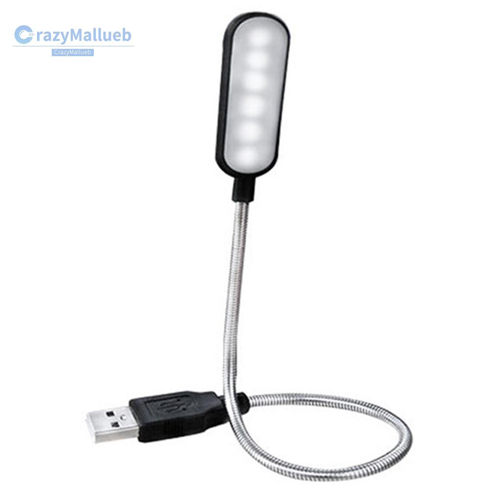 Crazymallueb❤Mini Flexible Desktop Lamp Reading Night Light USB Power Supply LED Book Lamp❤Lighting