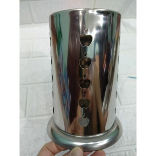 Ống cắm đũa inox lỗ táo