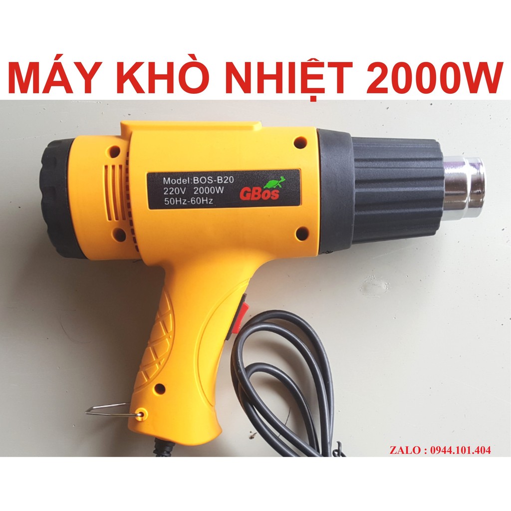 Máy khò nhiệt, thổi hơi nóng, gió nóng, nhiệt độ cao