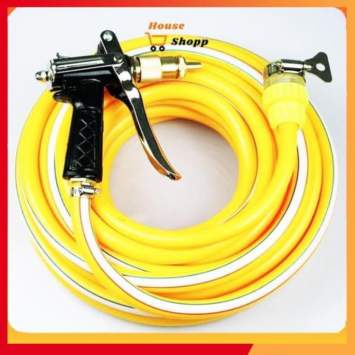 Bộ vòi xịt tăng áp 3 lần rửa xe tưới cây điều chỉnh mức nước tiết kiệm nước đa năng 206400