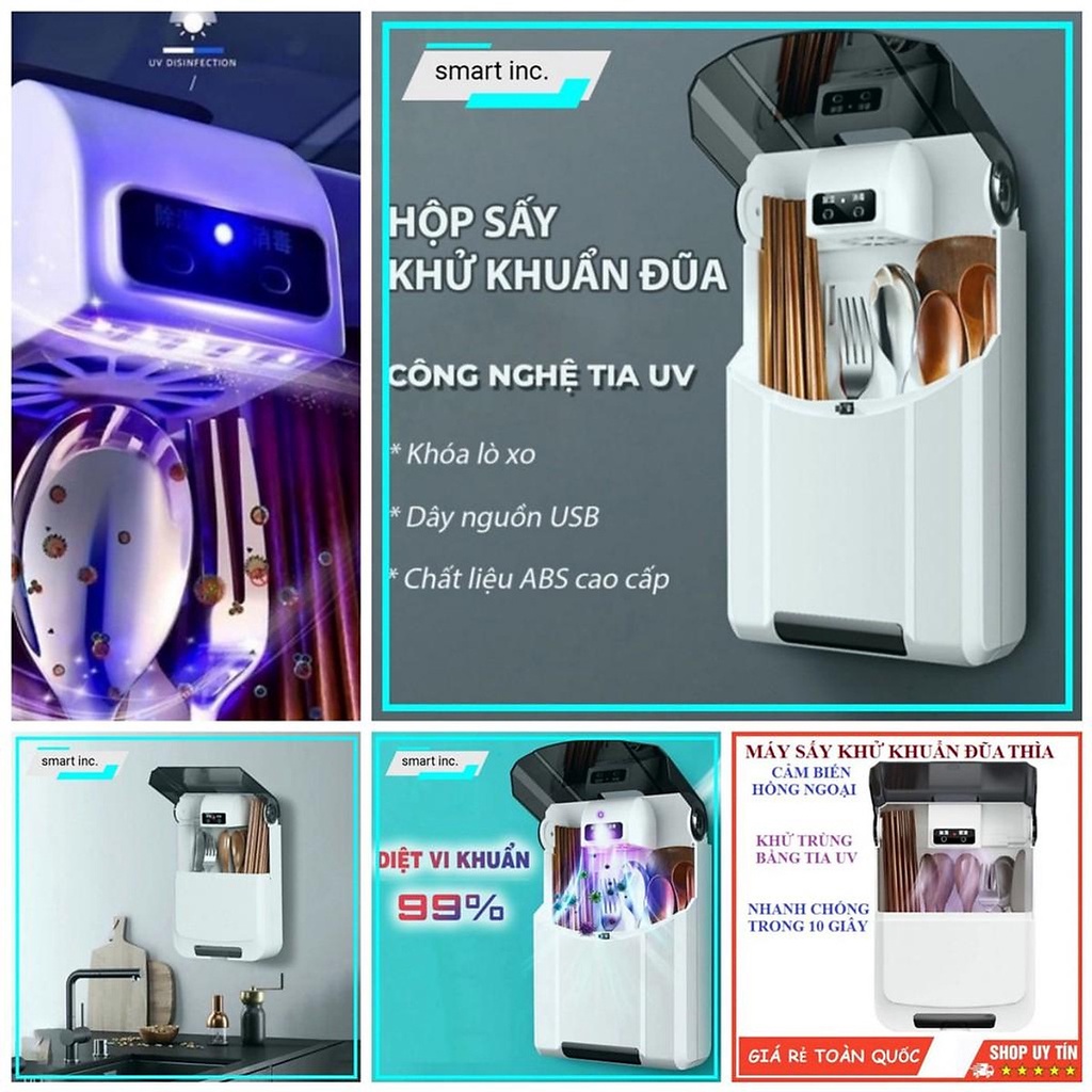 Máy sấy và khử khuẩn đũa thìa cao cấp tránh ẩm mốc và giúp bảo vệ sức khỏe