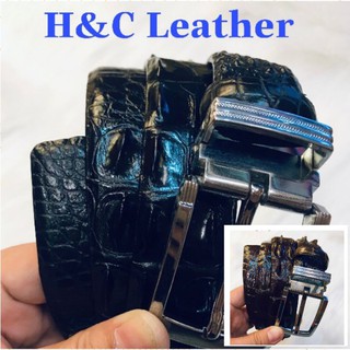 Thắt lưng da gai cá sấu thật 100% 001