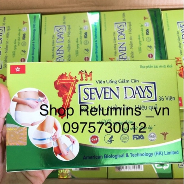 Viên Uống Giảm Cân Seven Days ( Sevendays ) chính hãng