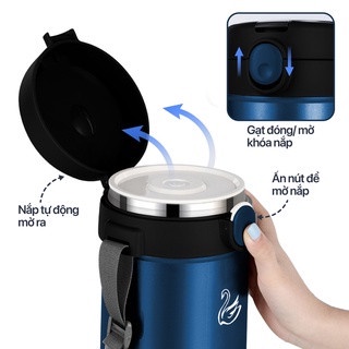 Hộp cơm giữ nhiệt 2GOOD Lunch Box  - Kèm muỗng và đũa Inox 304 - HAPOS