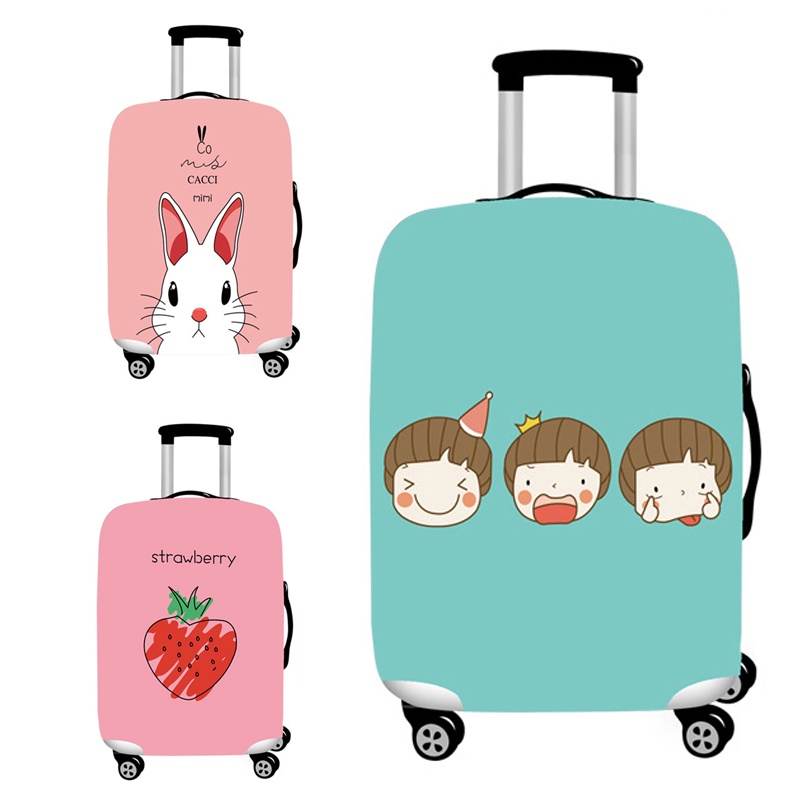 Vỏ Bọc Bảo Vệ Va Li Kéo Du Lịch Chất Liệu Dày Dặn Co Giãn Chống Trầy