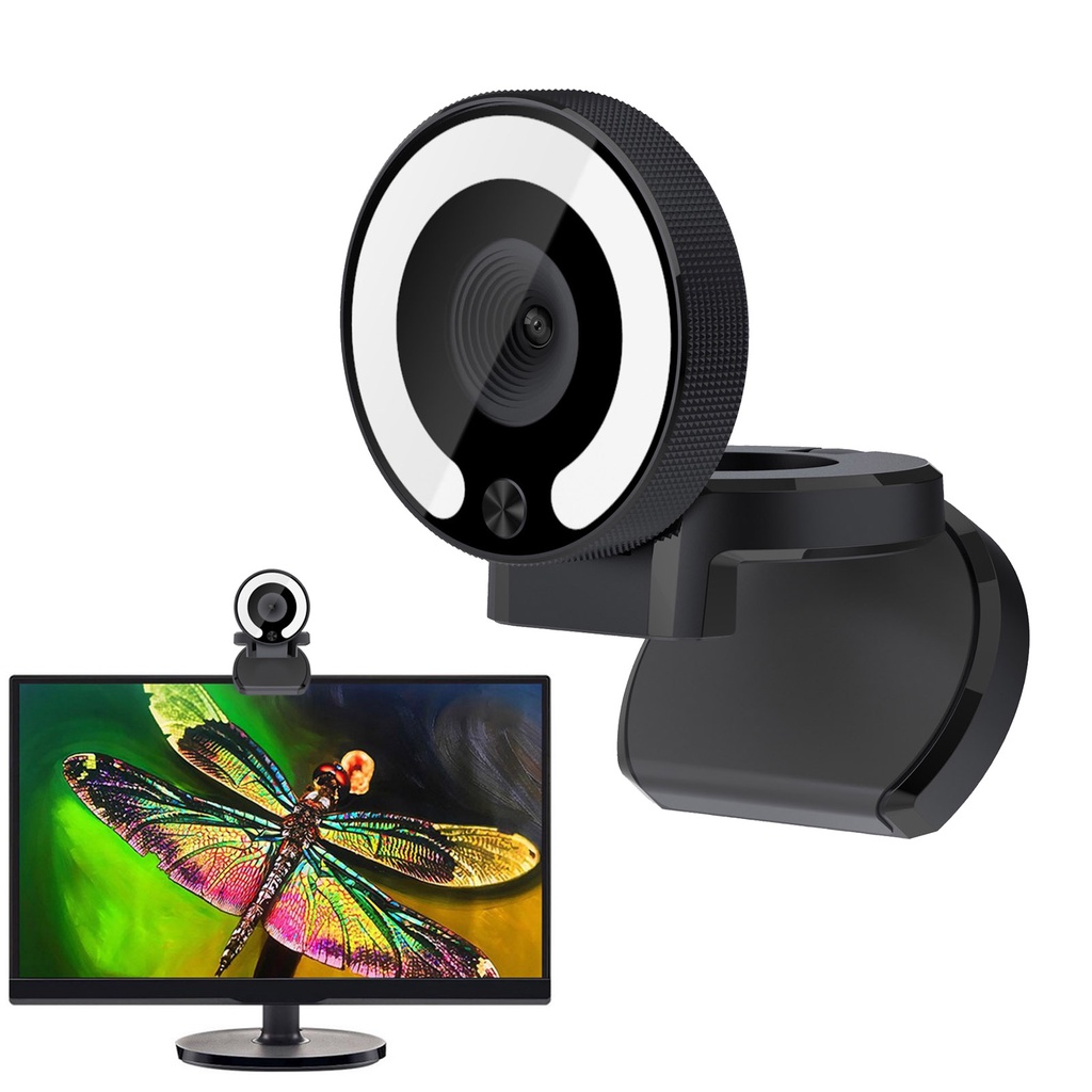 Webcam 1080p Có Đèn Cho Laptop / Máy Tính Để Bàn | BigBuy360 - bigbuy360.vn