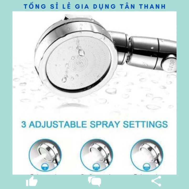 vòi tắm tăng áp hoa sen tăng áp thông minh 2 chế độ tăng áp gấp 5 lần Có chế độ TIẾT KIỆM NƯỚC