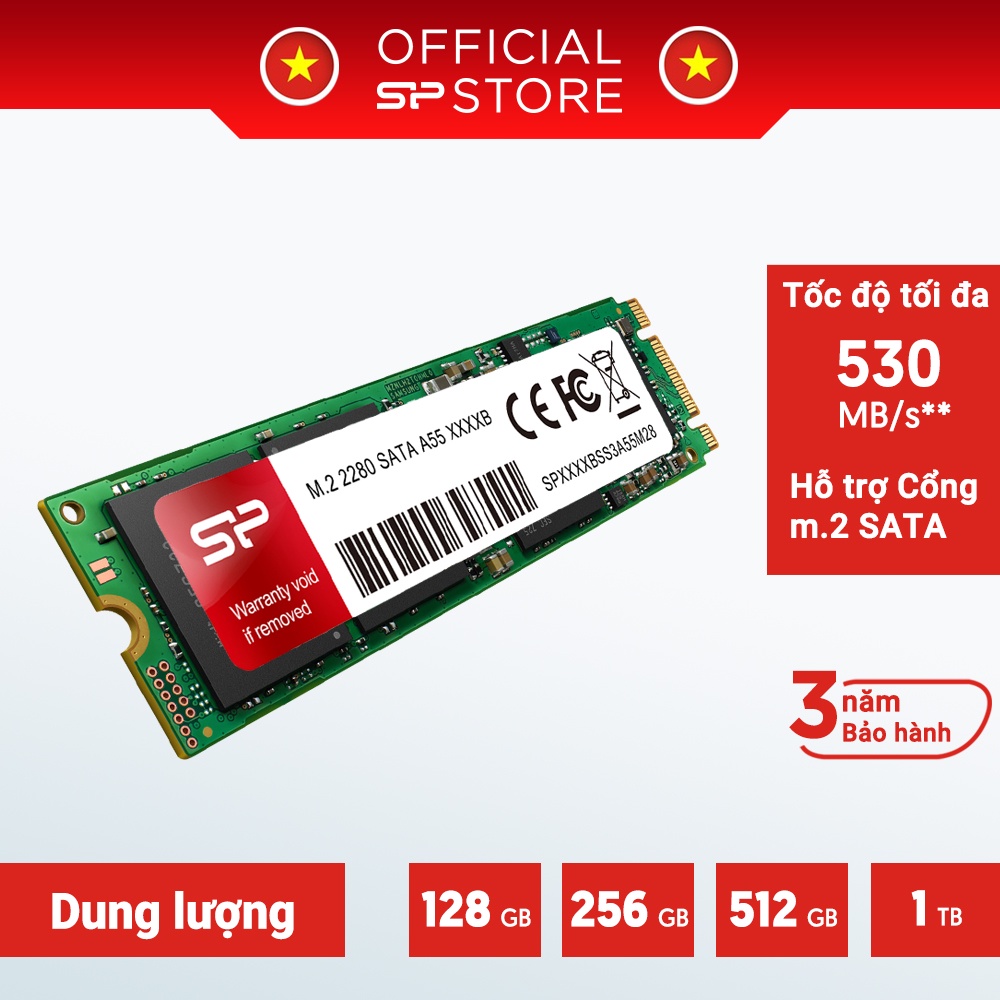 [Mã 255ELSALE giảm 7% đơn 300K] Ổ cứng SSD M.2 2280 SATA 3 Silicon Power 128GB / 256GB / 512GB / 1TB| Bảo hành 3 năm | WebRaoVat - webraovat.net.vn