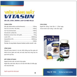 Viên uống sáng mắt ,bổ mắt
