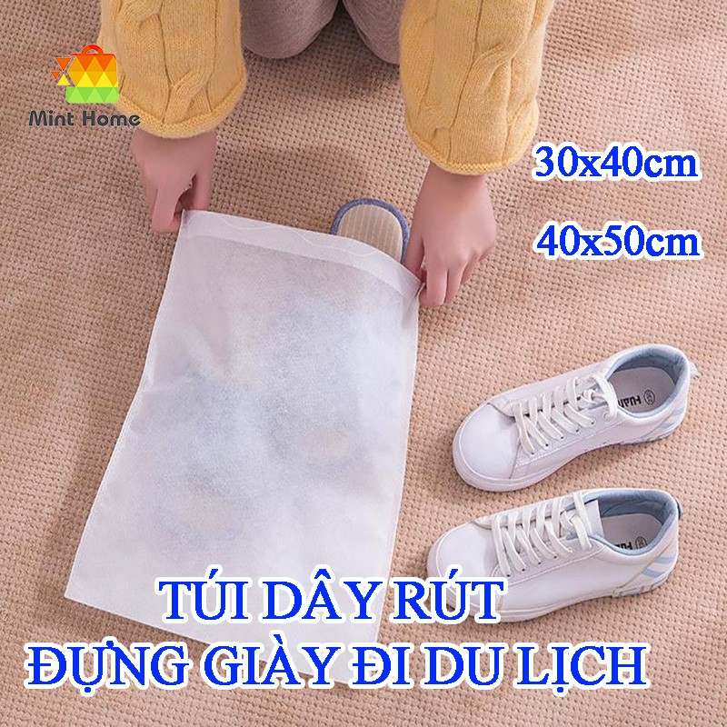 Túi dây rút đựng giày dép, quần áo du lịch đa năng, túi bảo quản đồ dùng, vật dụng, đồ lót, phụ kiện chống bẩn