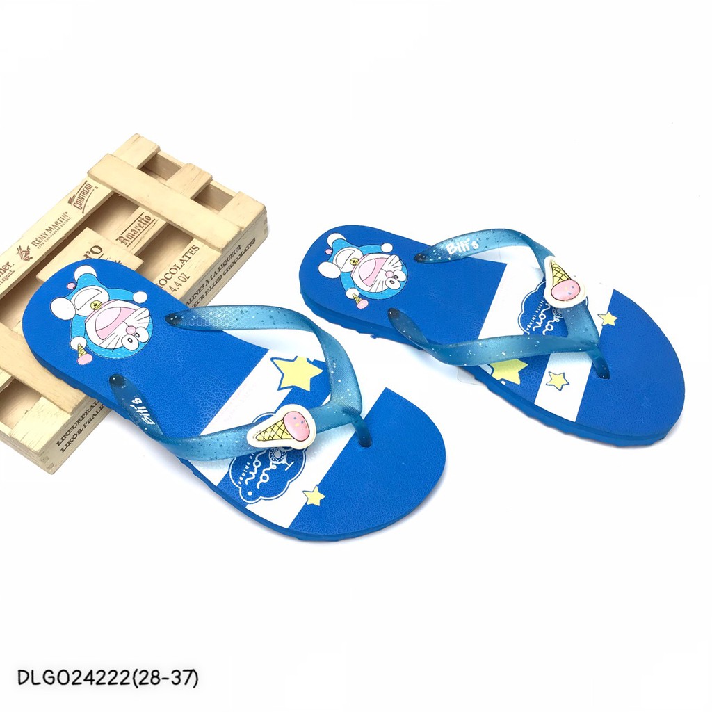 Dép kẹp bé gái BlTIS 28-37 ❤️FREESHIP❤️ Dép xỏ ngón bé gái Doraemon DLG024222