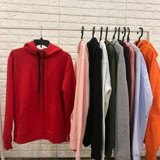 Áo hoodie basic UNISEX nhiều màu (áo nỉ lót bông cotton 100%)