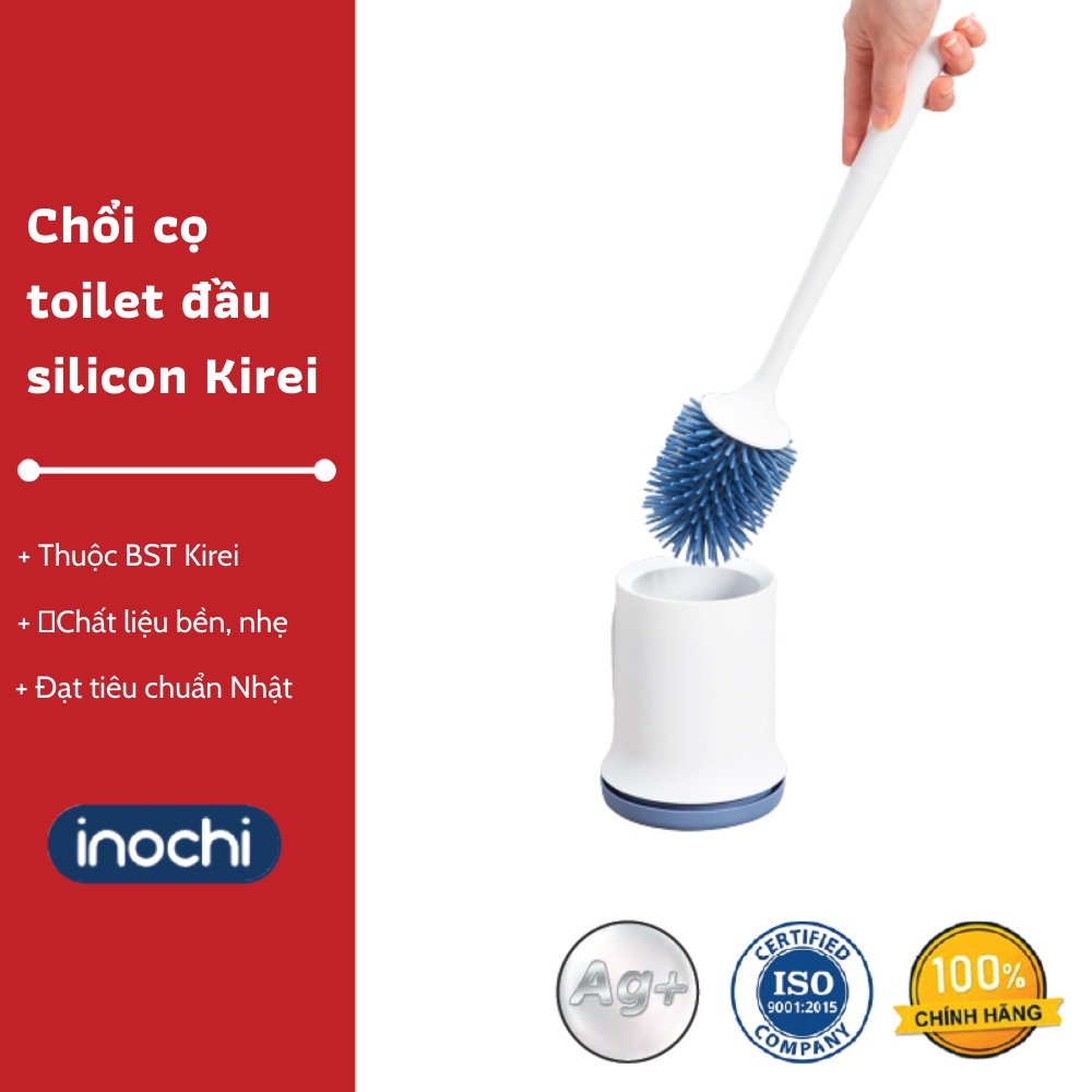 Chổi cọ toilet đầu silicon Kirei Inochi - Chổi cọ toilet tiện dụng, Vệ sinh nhà tắm, vệ sinh bồn cầu - Chất lượng Nhật B