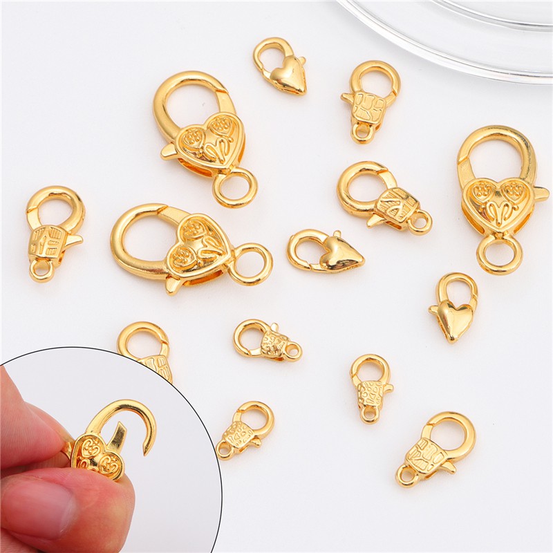 Khóa tôm hùm Beadia mạ hợp kim 18k dùng làm trang sức thời trang tùy chọn số lượng DIY