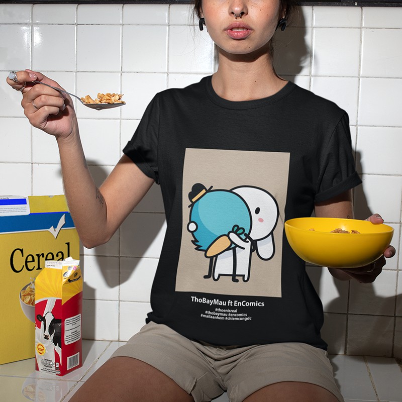Áo thun Younik Thỏ Én Bro unisex năng động dành cho fan Thỏ Bảy Màu và Én