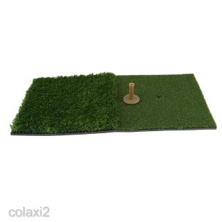 Backyard Golf Mat 24'' x 12'' Hitting Pad Practice Tee Holder Grass Indoor