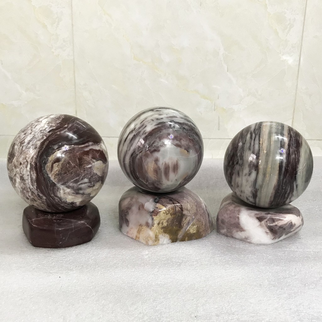 Cầu bi phong thủy 7-8 cm nhiều màu cho mệnh Kim Mộc Thủy Hỏa Thổ (đá thật) của VN | BigBuy360 - bigbuy360.vn