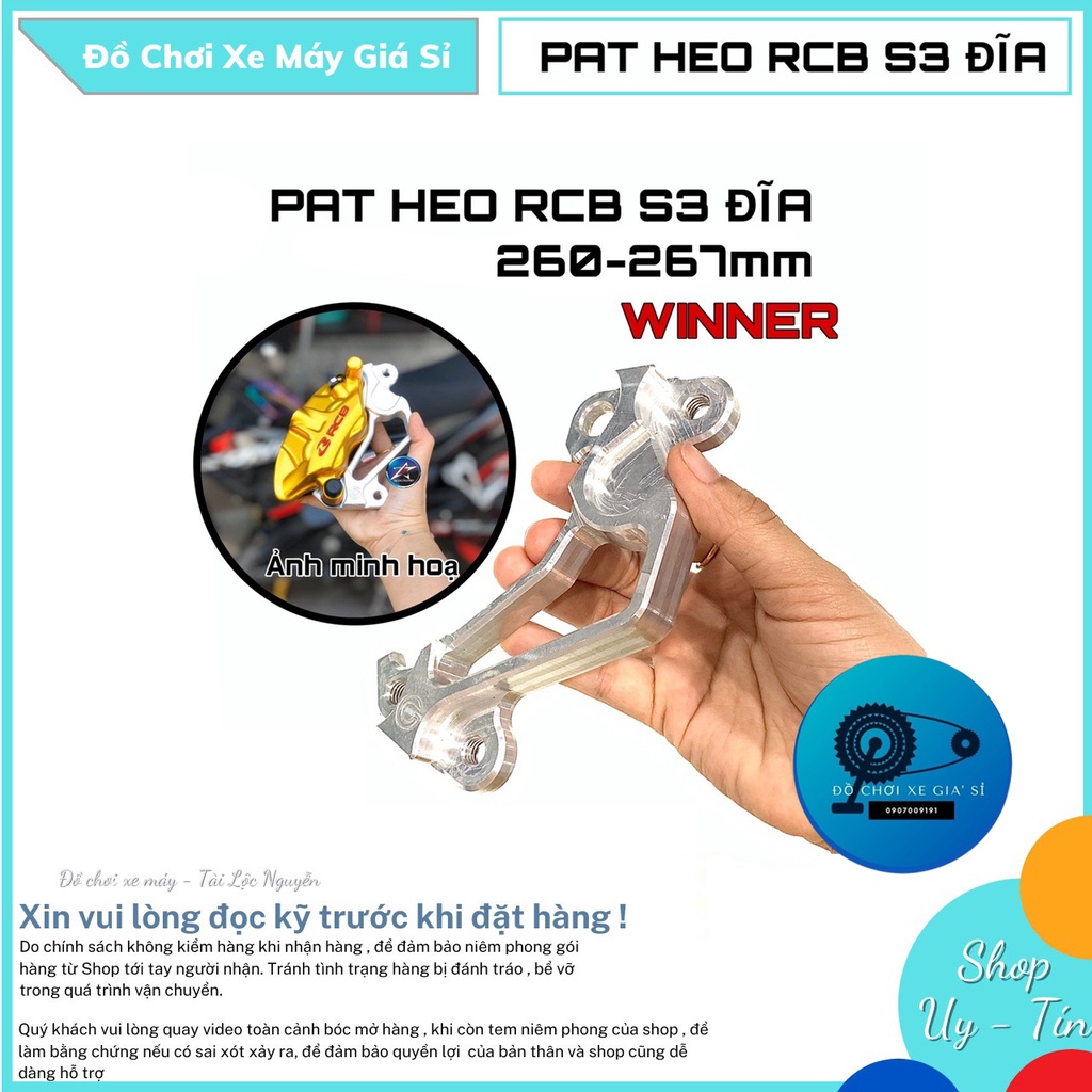 Pat heo Racingboy S3 cho các dòng xe Winner/Ex150