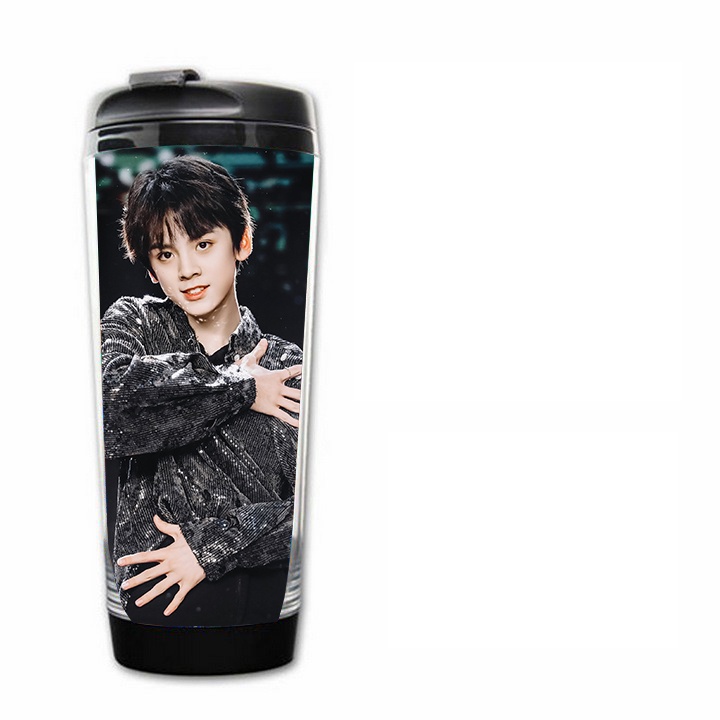 Bình nước IN HÌNH Tả Hàng Gia tộc TF idol thần tượng cpop cốc đựng quà tặng tiện lợi