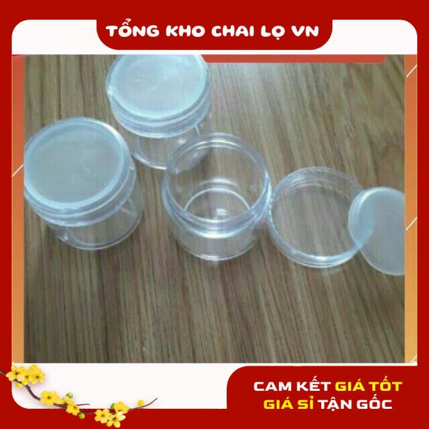 Hủ Đựng Kem ❤ SIÊU RẺ ❤ 10c Hũ kem nhựa trong 30g đựng mỹ phẩm , phụ kiện du lịch