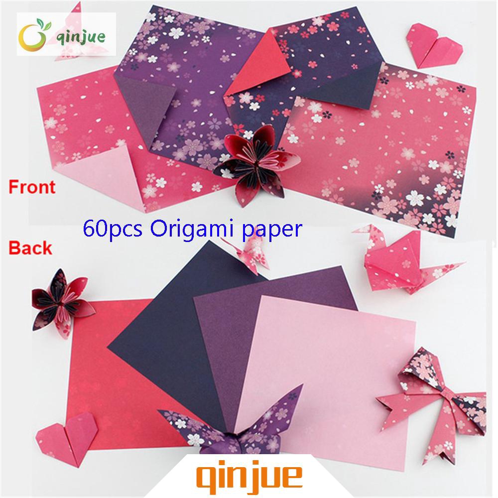 Set 60 tờ giấy thủ công gấp origami