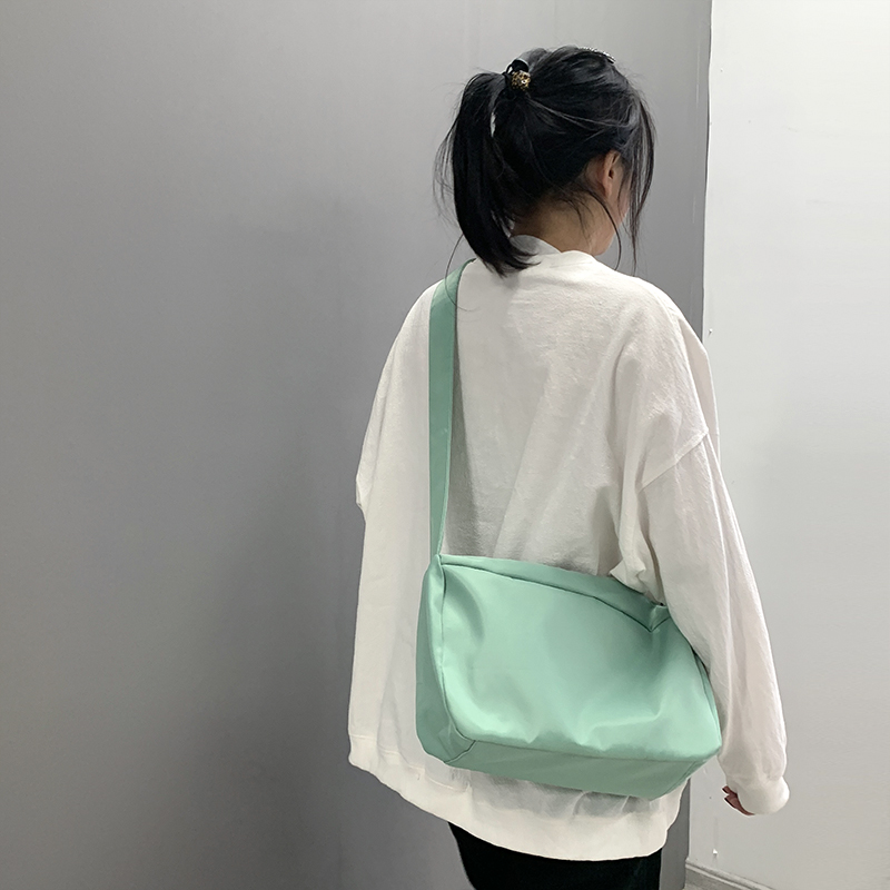 Phong cách Hàn Quốc ins Nhật Bản Harajuku Đen fan hâm mộ có thể làm việc Túi Vải Nữ ulzzang Hoang Dã học sinh Túi Đeo Ch