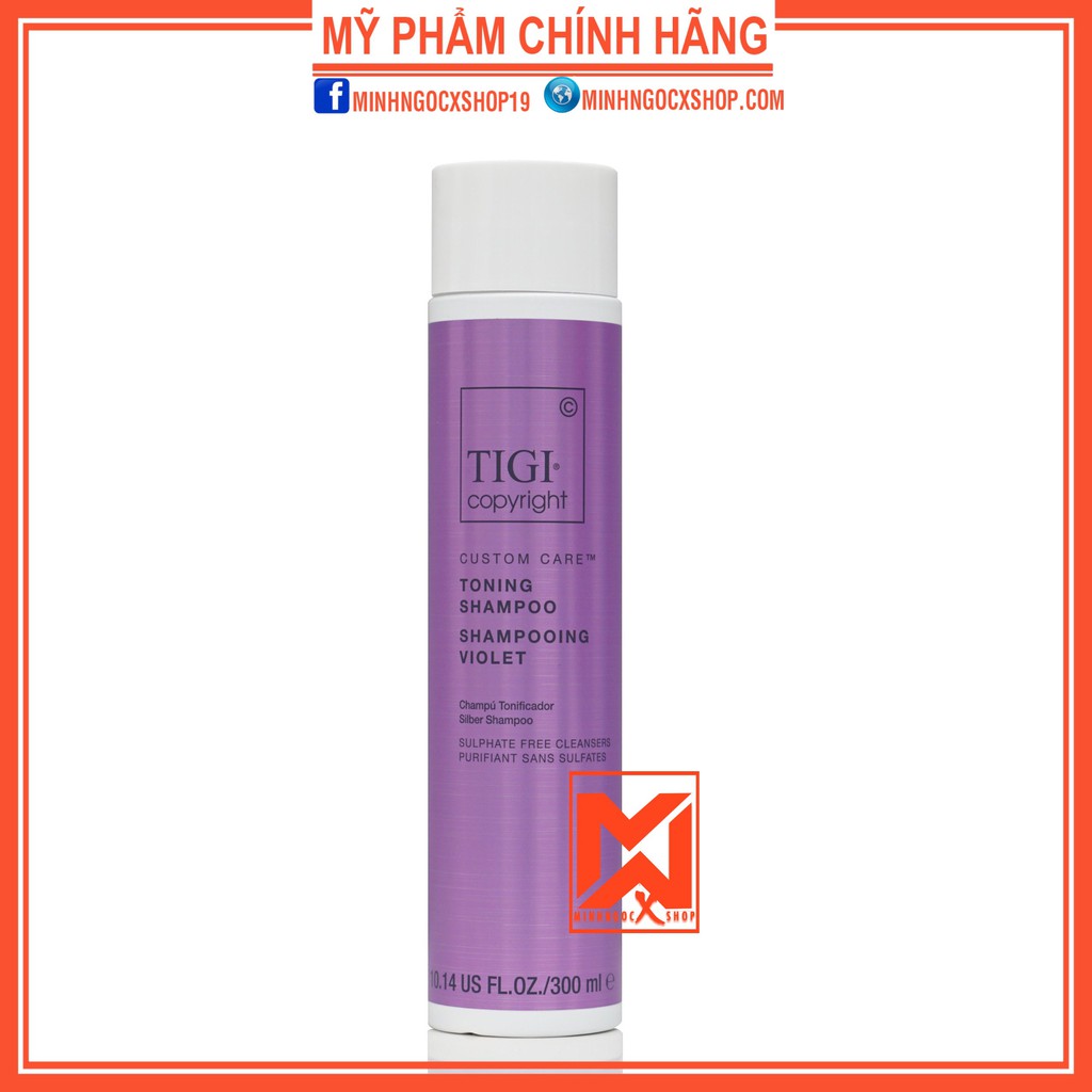 Dầu gội tóm khử vàng cho tóc tẩy TIGI COPYRIGHT TONING 300ml chính hãng