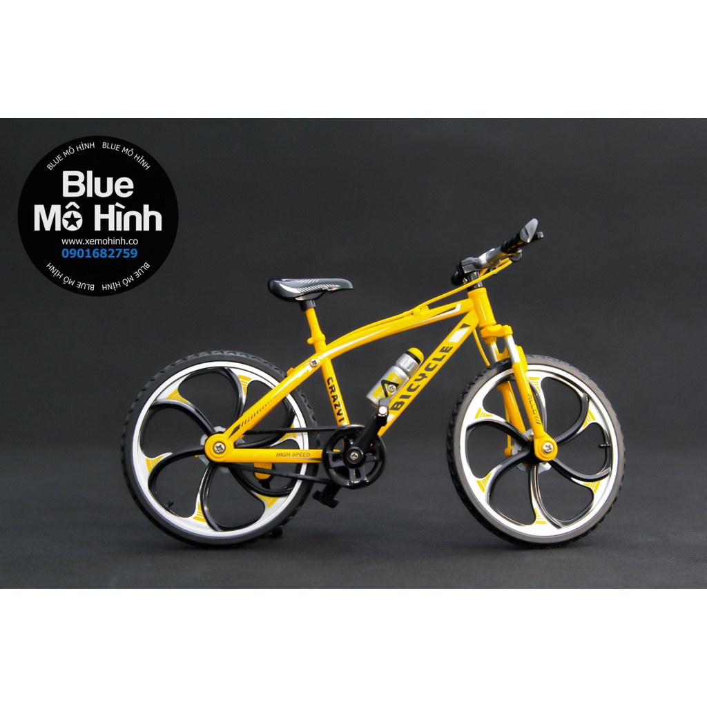 Xe mô hình xe đạp địa hình bằng kim loại sườn đôi 1:8