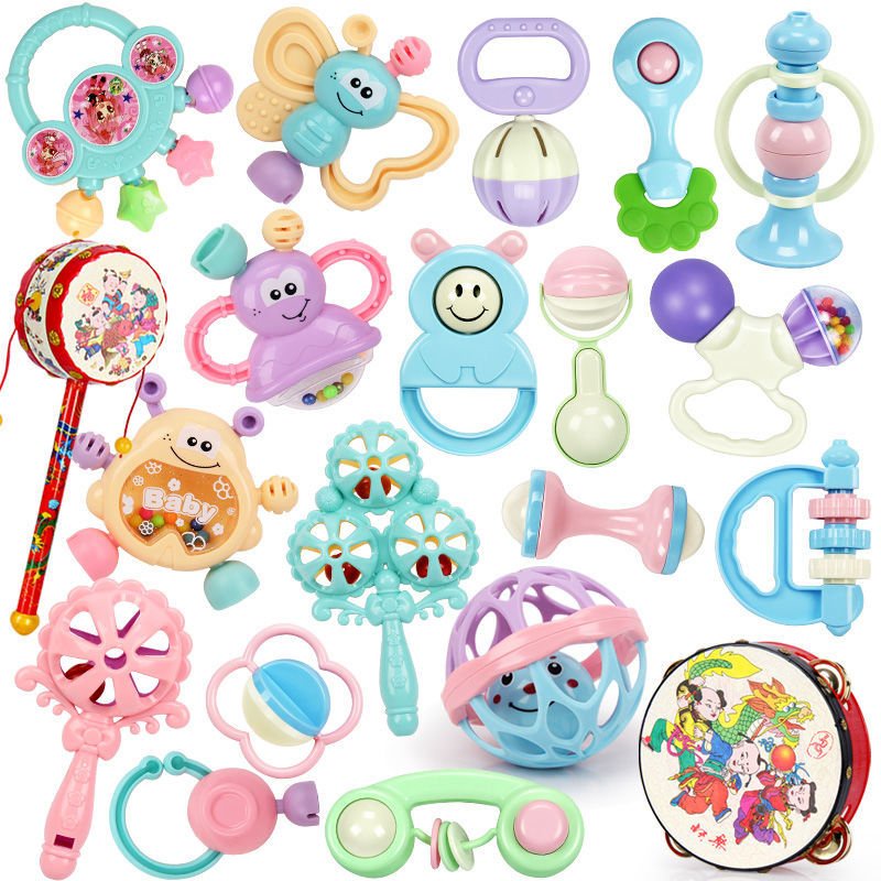 Đồ chơi xúc xắc gặm nướu cầm tay an toàn cho bé, đồ chơi trẻ sơ sinh 6 chi tiết