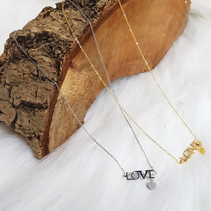 Dây chuyền nữ, dây chuyền chữ LOVE DZ1457