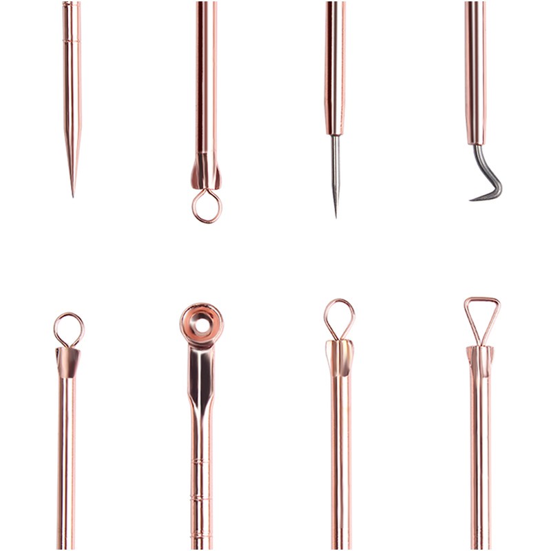 Bộ 4 cây nặn mụn chuyên dụng trắng/Đồng