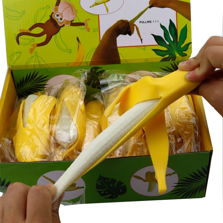 FREESHIP ĐƠN 50K_ Squishy Chuối Vàng Dai Bóc Vỏ Bóp Xả Stress Như Thật uy tín