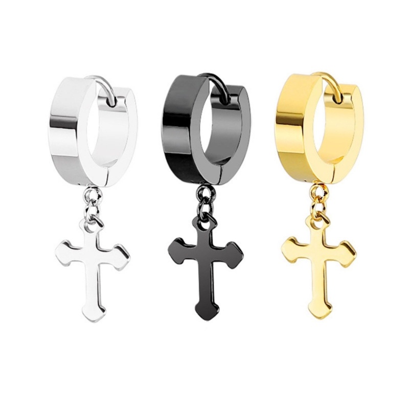 Set 4 Đôi Khuyên Tai Dạng Vòng Thời Trang Dành Cho Nam Và Nữ