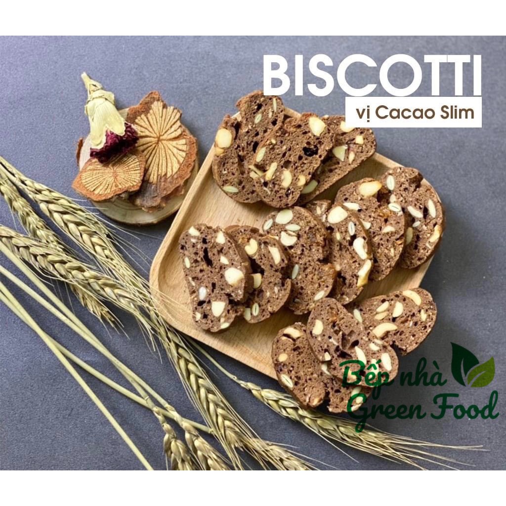 Bánh BISCOTTI GreenFood 5 vị nguyên cám KHÔNG ĐƯỜNG dành cho người ăn kiêng, giảm cân, tiểu đường | WebRaoVat - webraovat.net.vn