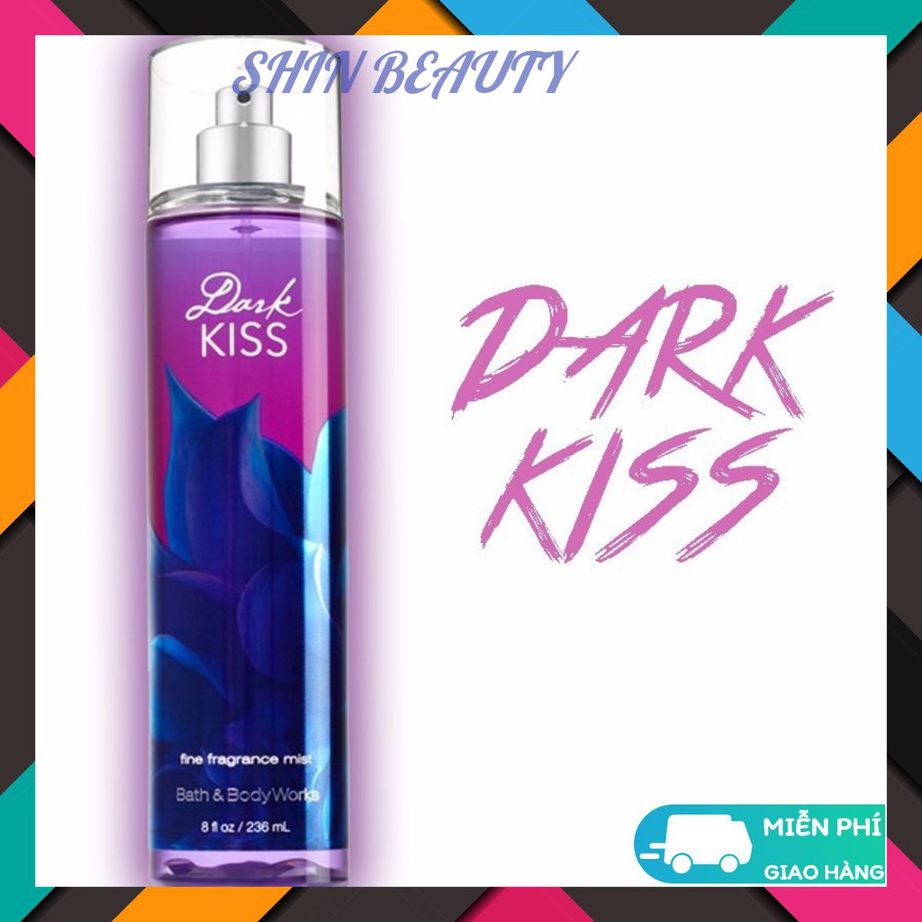 Xịt Thơm Toàn Thân Bath And Body Works Body Mist Dark Kiss 5ml/50ml/20ml