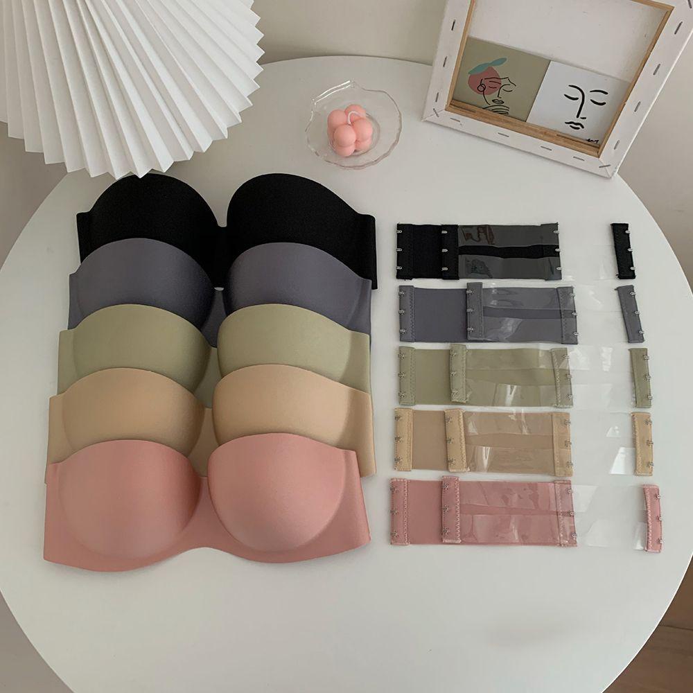 Mxgoods Áo Ngực Không Gọng Thép Có Dây Đai Nửa Cúp Ngực Gợi Cảm Cho Nữ