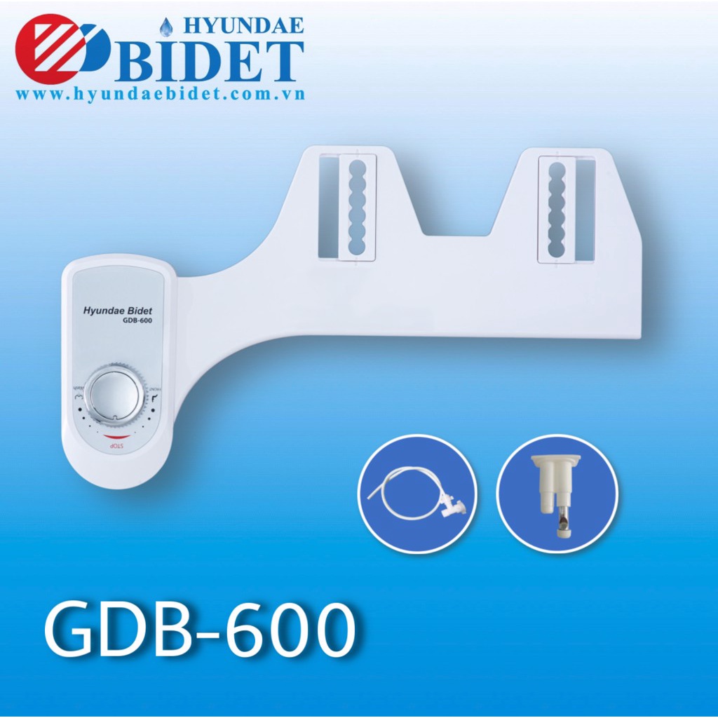 Vòi rửa vệ sinh gắn bồn cầu 2 vòi xịt Hyundae GDB-600
