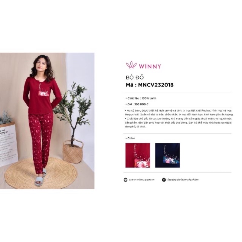 bộ cotton winny thu đông 232018 giá 568k | BigBuy360 - bigbuy360.vn