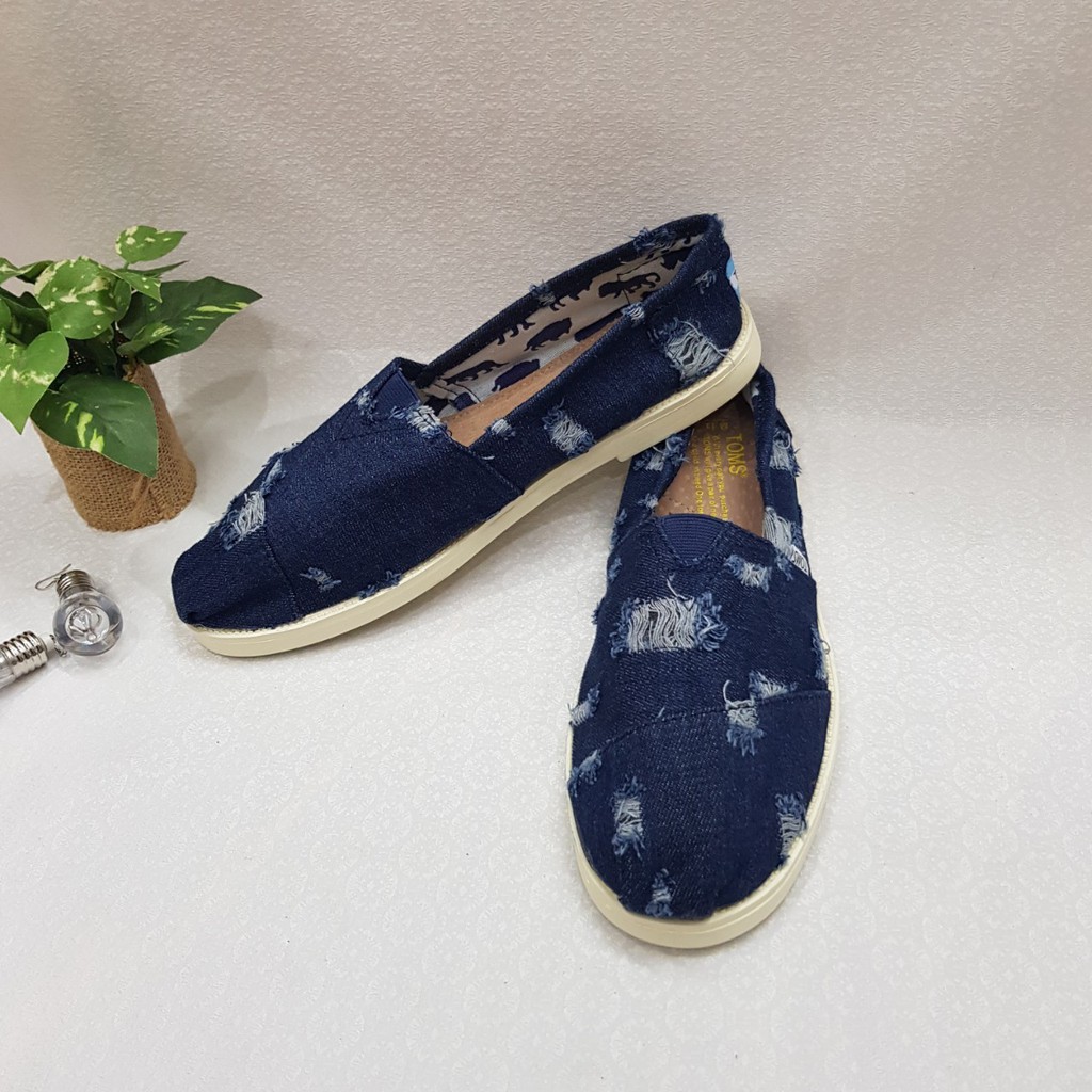 [ Sale sốc hàng mới về] Giày nam Toms bò rách cực chất BR | BigBuy360 - bigbuy360.vn