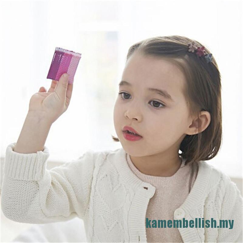 Set 50 Kẹp Tóc Nhựa Mini Hình Hoa Cho Bé Gái