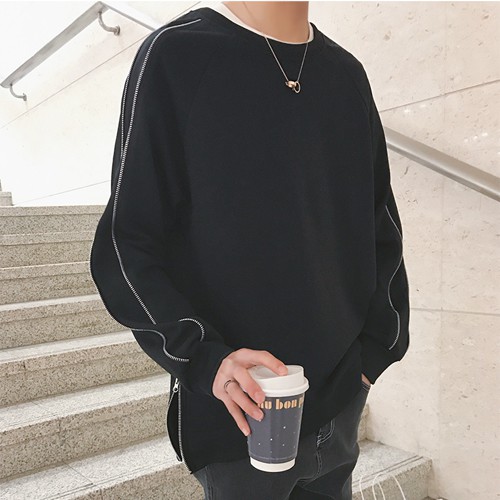 Áo Thun Sweater arm zip Fox_ Unisex