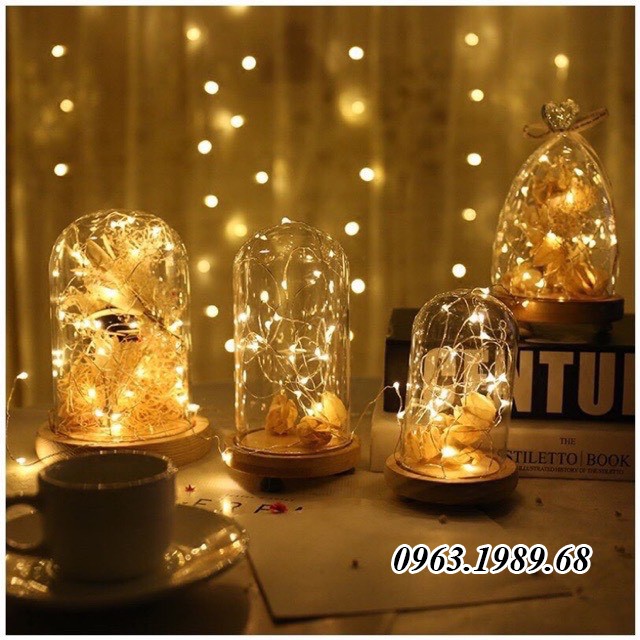 Dây đèn đom đóm, dây đèn Led fairylight dùng pin